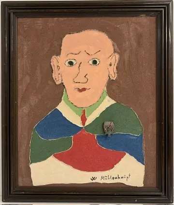 Das gemälde ausgezeichneter mann von willi mühlenhaupt