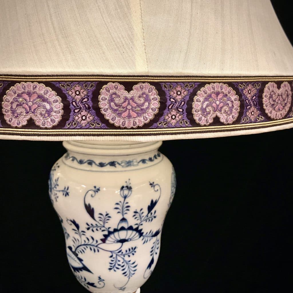 Meißner lampe i – jetzt im kunsthandel berlin entdecken Lampe meissen handbemalt, manufakturzeichen i