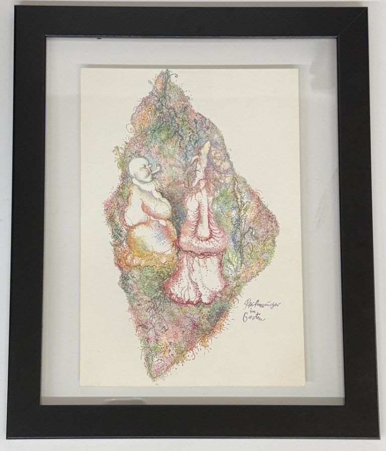 "Pfeifenraucher im Garten" - Wolfgang Felber • Kunst & Antiquitäten Berlin