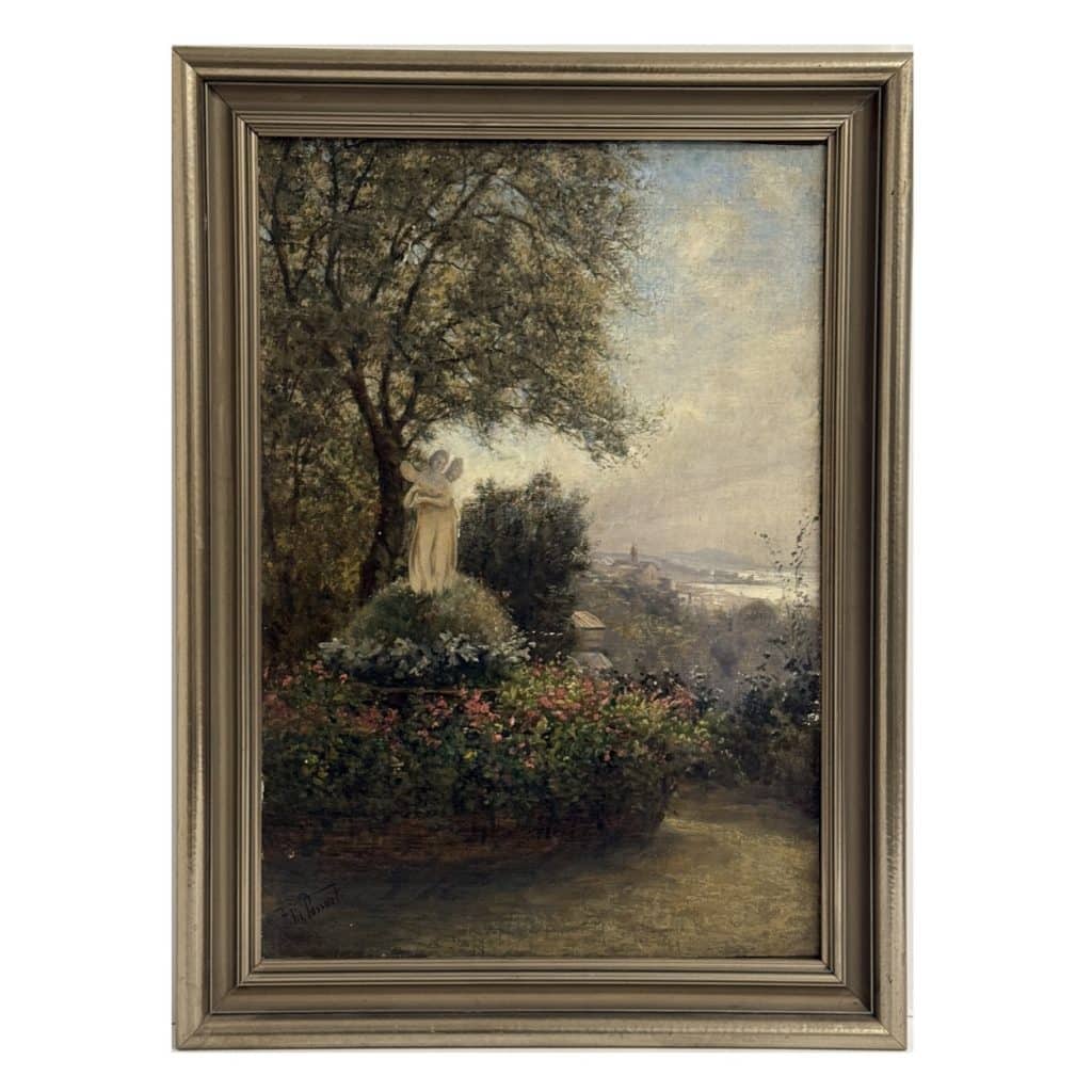 Gemälde villa von felix possart auf weißem hintergrund