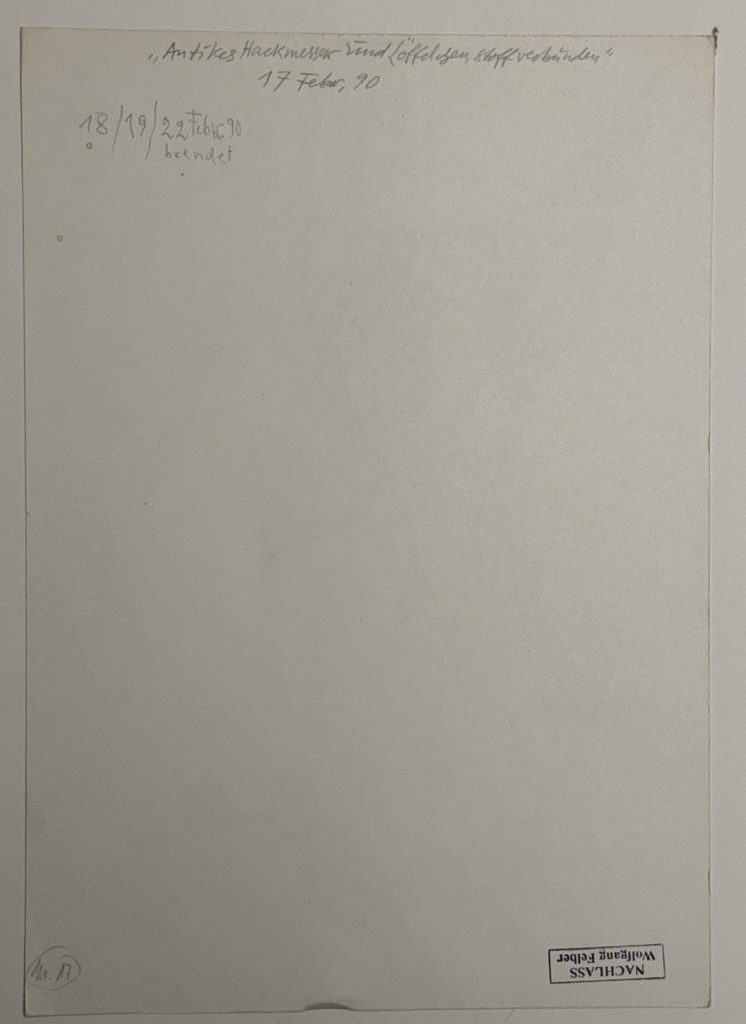 "Antikes Hackmesser und Löffelchen Stoffverbunden" - Wolfgang Felber • Kunst & Antiquitäten Berlin