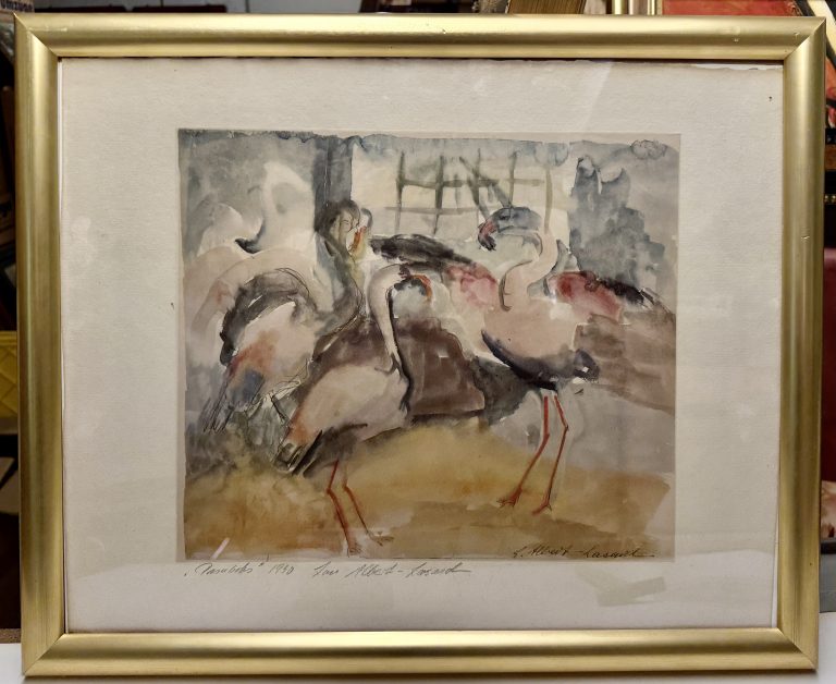 Drei Flamingos, 1930 - Lou Albert-Lasard • Kunst & Antiquitäten Berlin