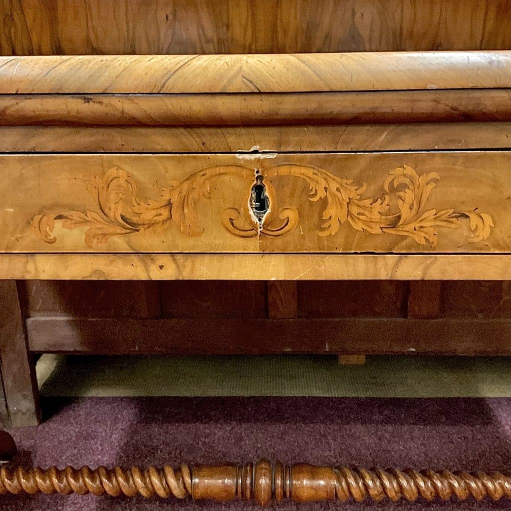 Damensekretär 2. Hälfte 19. Jh (Spätbiedermeier hingehend zum Louis-Phillippes Stil)