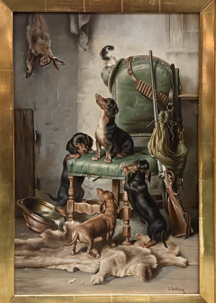 Carl Reichert - Jagddackel • Kunst & Antiquitäten Berlin