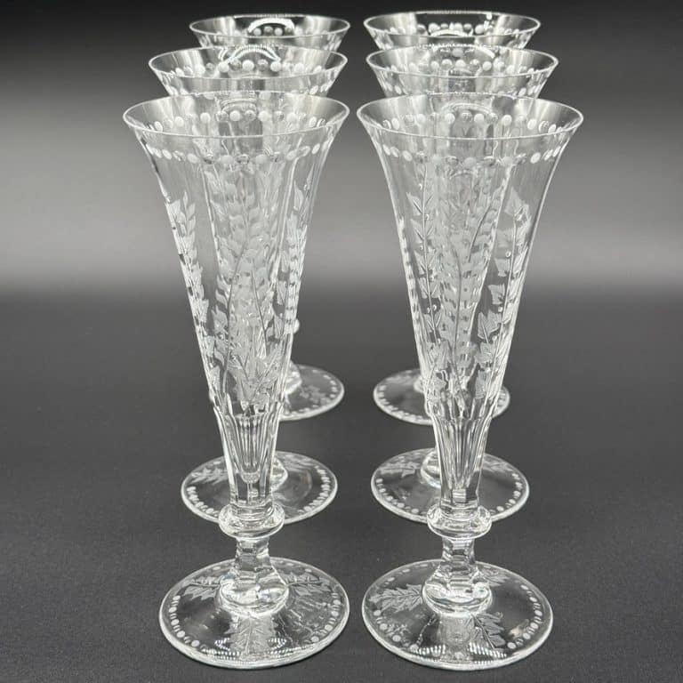William Yeoward Crystal - Champagnerflöten - 6stk • Kunst & Antiquitäten Berlin