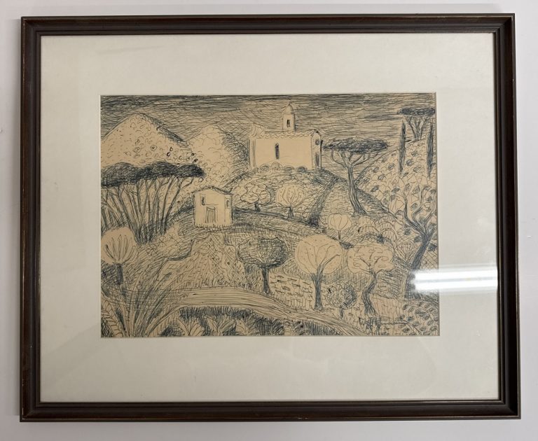 Landschaftszeichnung, 1974 - Wolf Hoffmann • Kunst & Antiquitäten Berlin