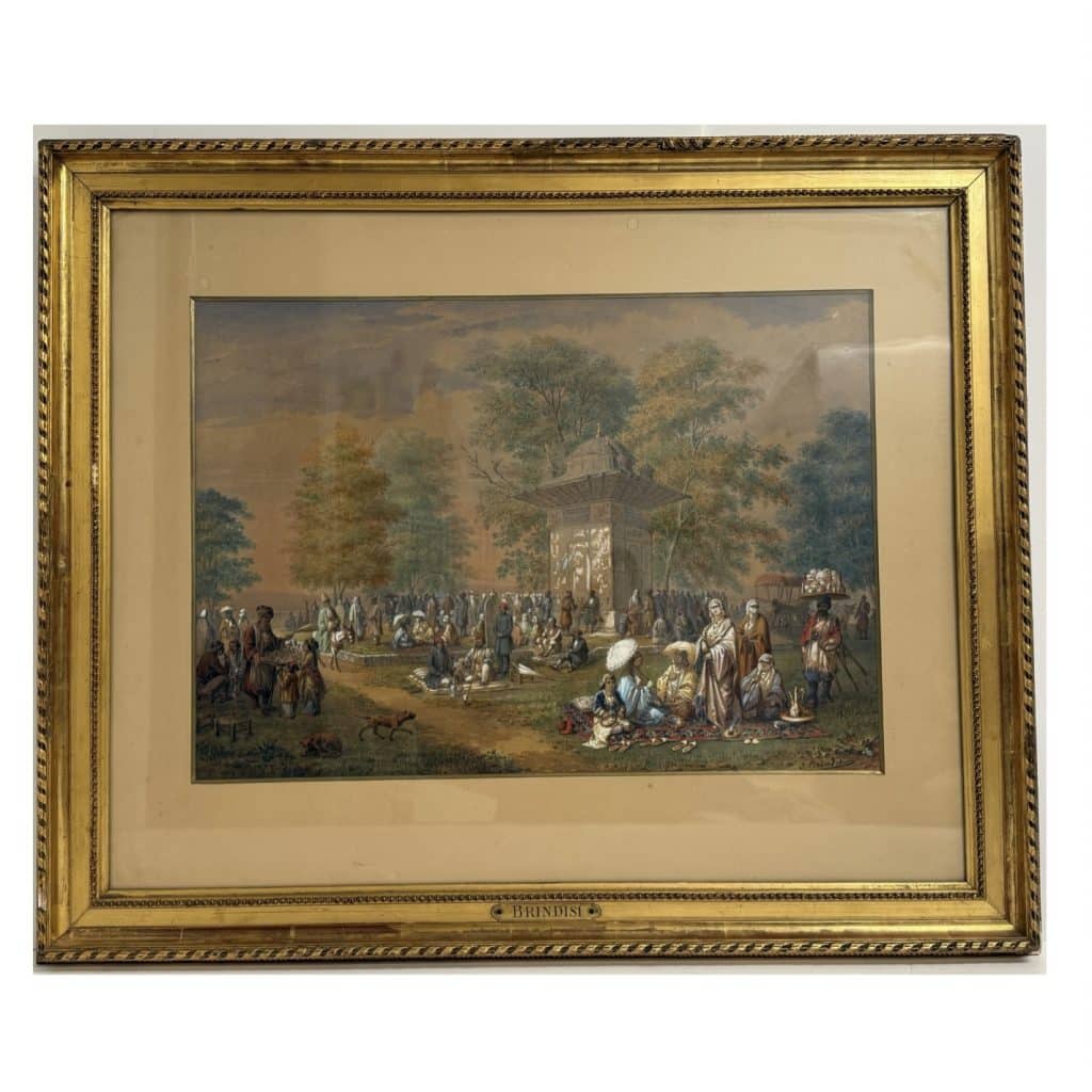 Thumpnail für das gemälde giovanni jean brindesi – festliches treiben im schlossgarten