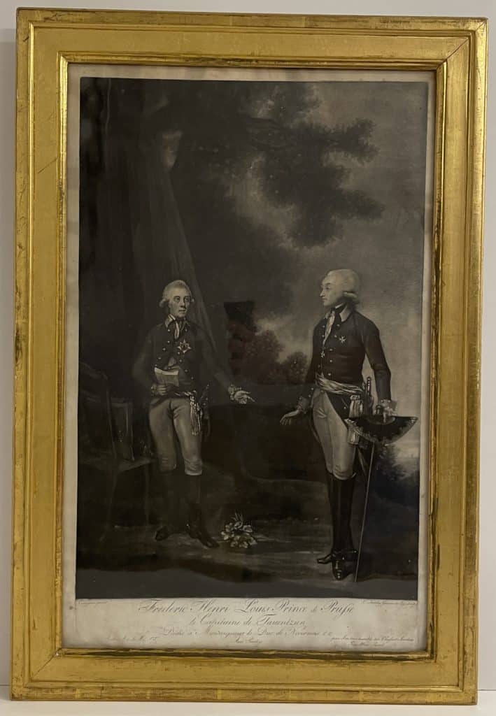 Cuninghams - friedrich der große mit seinem general tauentzien im gespräch​ • kunst & antiquitäten berlin
