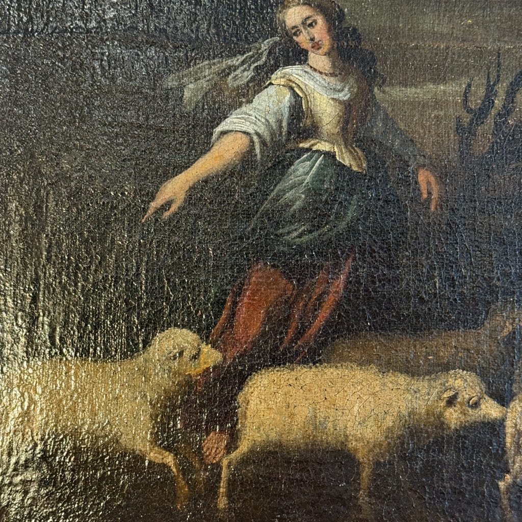 Francisco collantes - die begegnung von jakob und rahel am brunnen • kunst & antiquitäten berlin