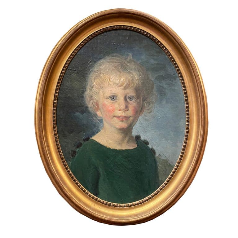 Ovales kinderportrait • kunst & antiquitäten berlin